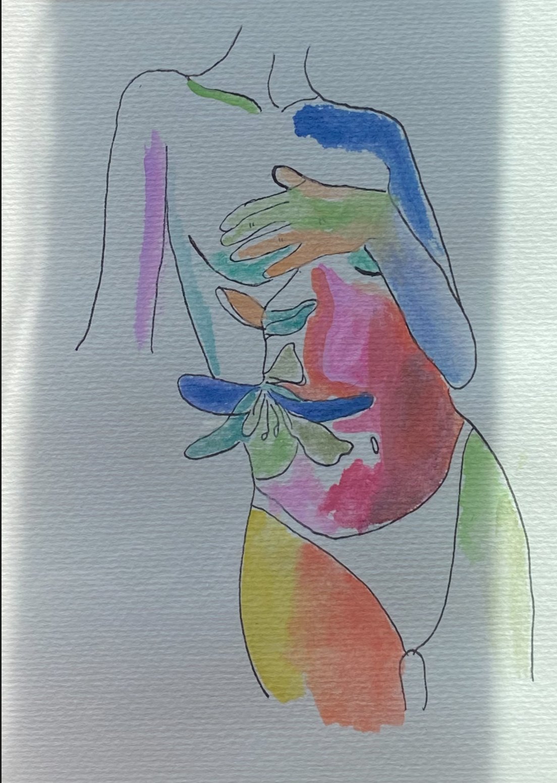 Figuur met vlinder